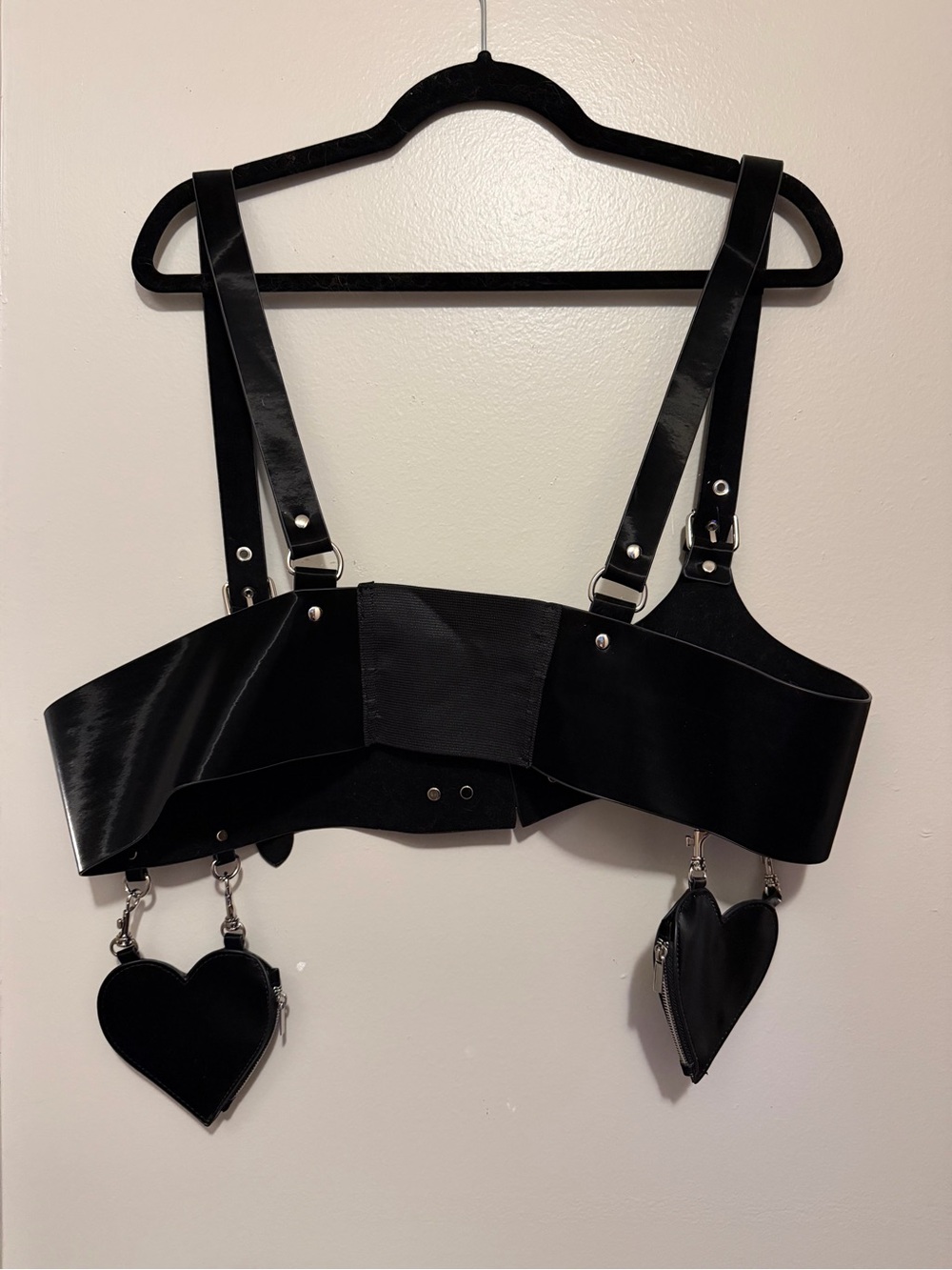 Foxblood Black Velvet Heart Harness - Picture 2 of 5